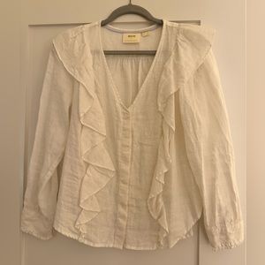 NWOT Maeve Anthropologie Linen Blouse